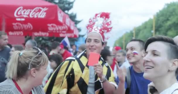 Festival van de fans van Fifa op de Mussenheuvels — Stockvideo