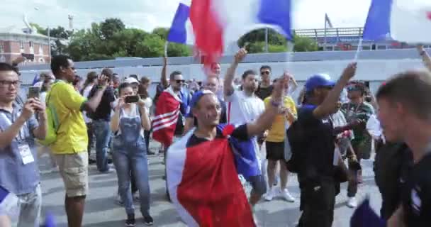 Muzikanten vóór de wedstrijd kokoshnik — Stockvideo