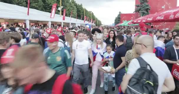 Festival fanoušků FIFA na Vrabčích horách — Stock video