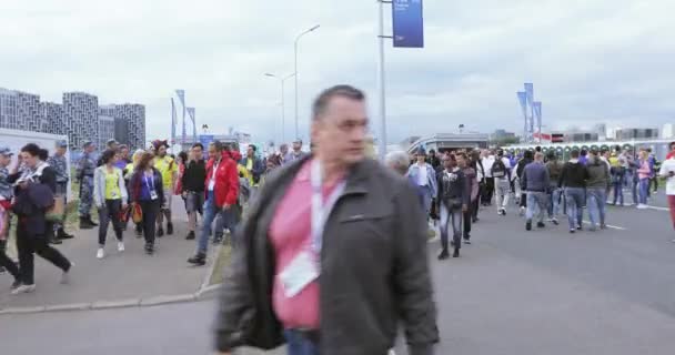 De ventilators van de voetbal van Colombia — Stockvideo