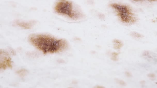 Текстура тонкого хлеба — стоковое видео