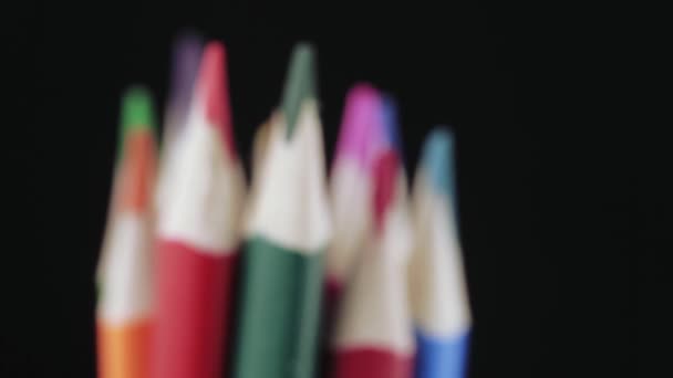 Color pencils are different — Stock Video