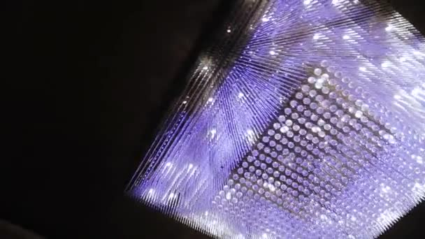 美しい天井のシャンデリア — ストック動画