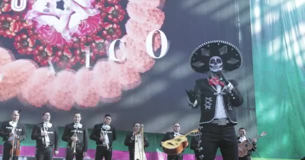 Мексиканский карнавал памяти погибших — стоковое видео