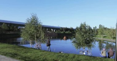 Lake park ve balıkçılar