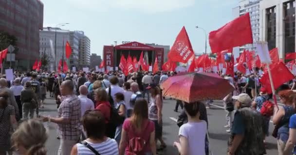 Yetiştirme karşı toplantı kabul etti — Stok video