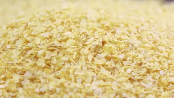 Copos de maíz integrales — Vídeo de stock