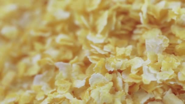 Corn flakes wholegrain — Stock Video