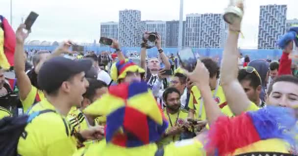 Tifosi di calcio della Colombia — Video Stock