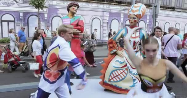 Baletní vystoupení na oslavě — Stock video