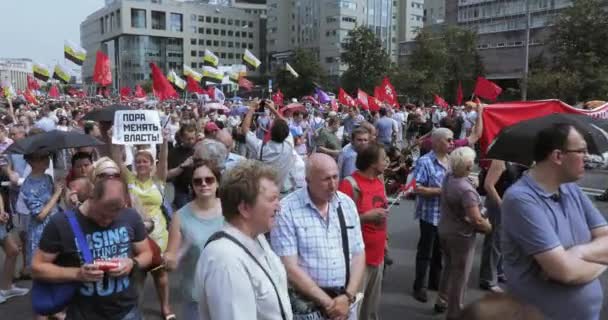 Согласованная встреча против повышения — стоковое видео