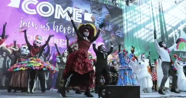 Carnaval mexicain Célébration des morts — Video