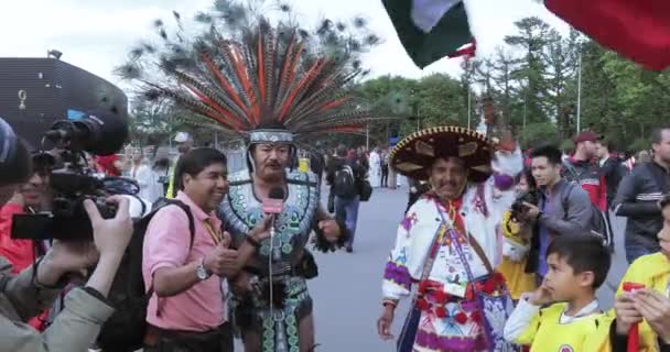 Russia Mosca Giugno 2018 Tifosi Calcio Russia Arabia Saudita Panama — Video Stock