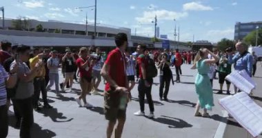 Maçtan önce müzisyenler