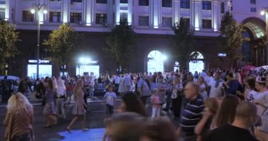 Moskova şehir akşam günün