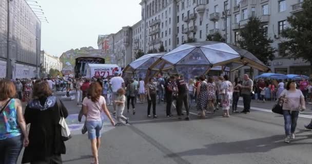 Росія Москва Вересня 2018 Під Час Святкування Столиці Росія Москва — стокове відео