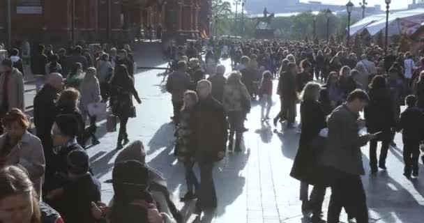 Festival gastronômico de outono de rua "Outono dourado " — Vídeo de Stock