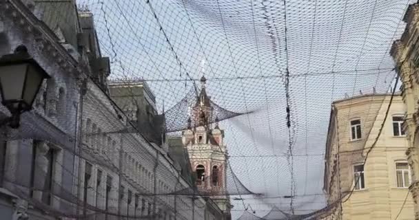 Calle Nikolskaya vista hacia arriba — Vídeo de stock