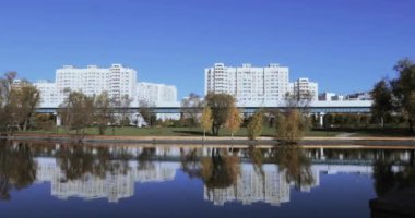 Şehir parkında gölet