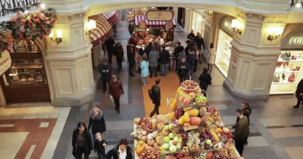 Festival de Otoño en GUM "Otoño de Oro " — Vídeo de stock