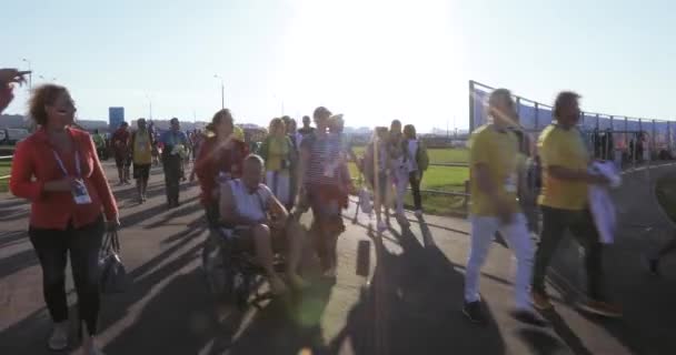 Futbolistas de Serbia — Vídeo de stock