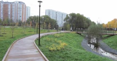Şehir parkında gölet