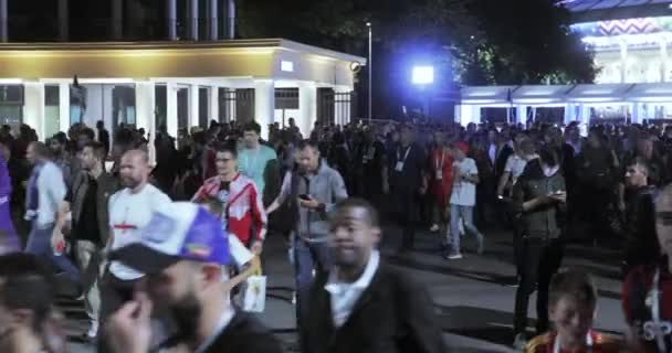 Fans sepak bola dari Final — Stok Video