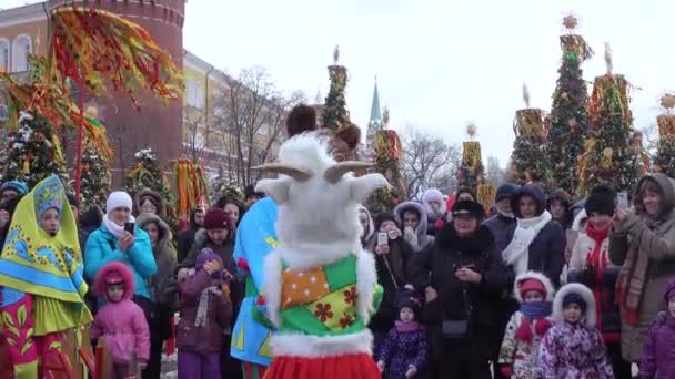 Feriado popular maslenitsa — Vídeo de Stock