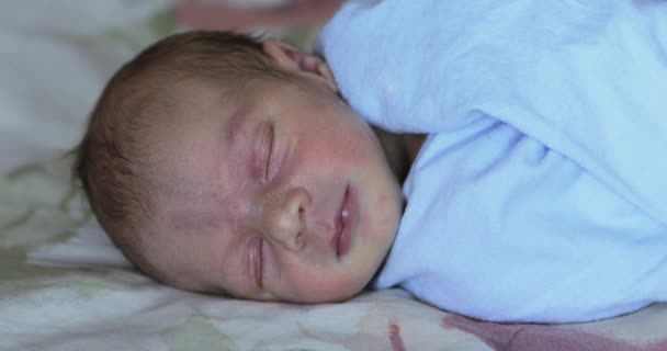 眠っている赤ちゃん — ストック動画