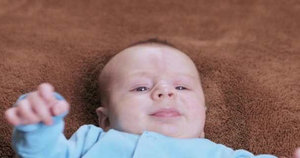 Capricious baby boy — Stock Video