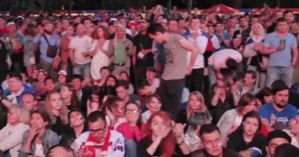 Festiwal fanów FIFA na wzgórza Worobiowe — Wideo stockowe