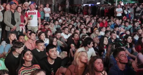 Festival de fans de FIFA en Sparrow Hills — Vídeo de stock