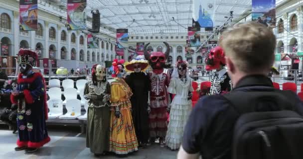 Carnaval mexicain Célébration des morts — Video