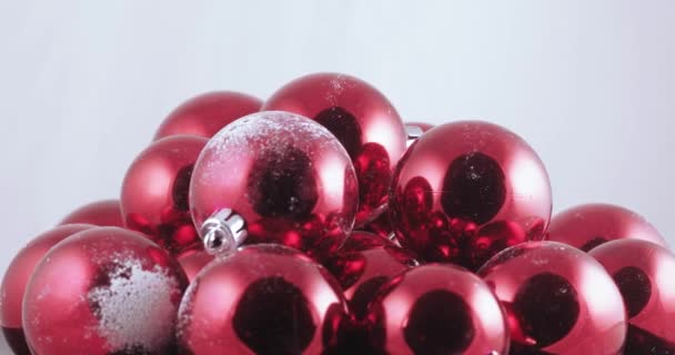 A granel bolas de Navidad — Vídeos de Stock