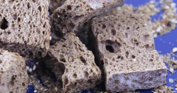 Κράκερ από ψωμί σίκαλης — Αρχείο Βίντεο