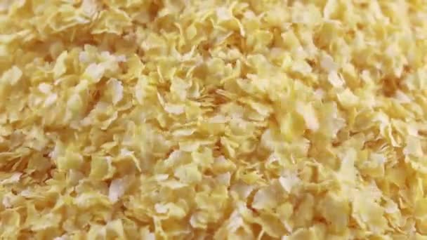 Volkoren cornflakes — Stockvideo