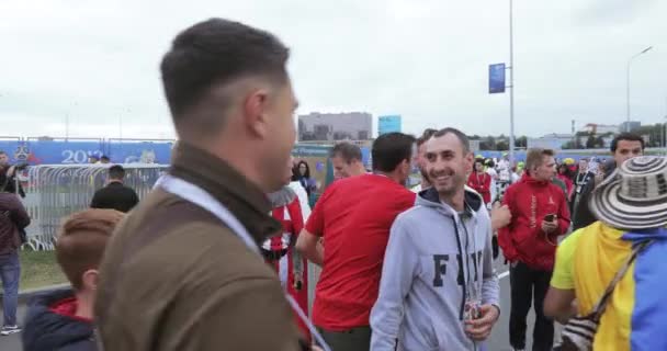 Futbolistas de Colombia — Vídeo de stock