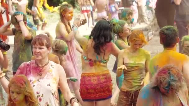 Festival dei Colori di Holi — Video Stock