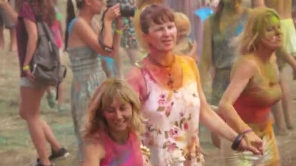 Festival dei Colori di Holi — Video Stock