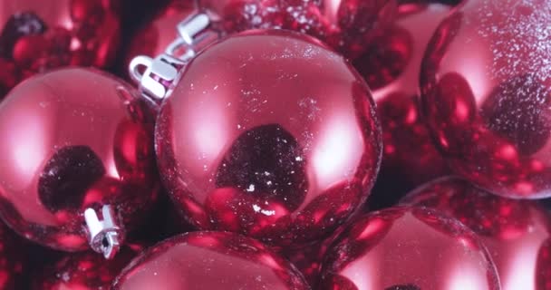 In bulk Christmas balls — Stock Video