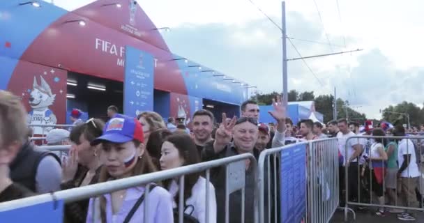 Festival de fans de FIFA en Sparrow Hills — Vídeos de Stock