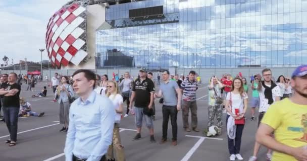 Festival de fans de la FIFA en el estadio Spartak — Vídeo de stock