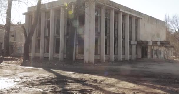 Edificio de cine de emergencia — Vídeo de stock