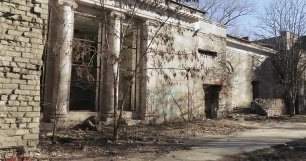 Edificio de cine de emergencia — Vídeos de Stock