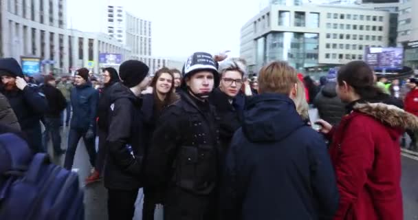 Rally voor de vrijheid van het Internet — Stockvideo