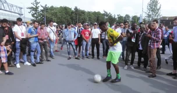 แอนิเมชั่นแสดงเทคนิคฟุตบอล — วีดีโอสต็อก