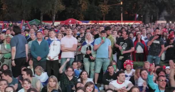 Festival van de fans van Fifa op de Mussenheuvels — Stockvideo