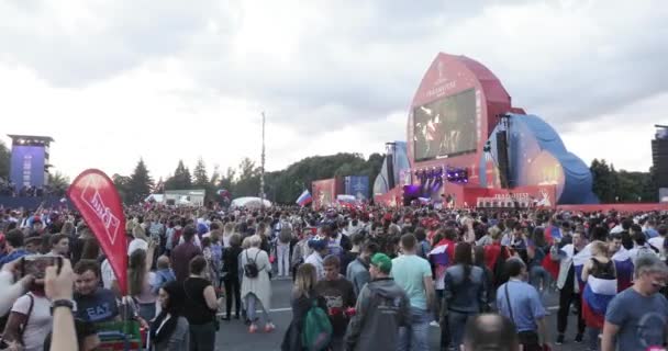 Festival de fans de FIFA en Sparrow Hills — Vídeo de stock
