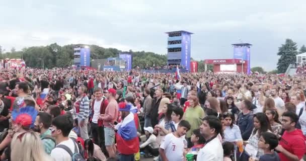 Festival de fans de FIFA en Sparrow Hills — Vídeos de Stock