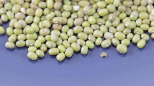 Asian beans on a plate — Stock Video